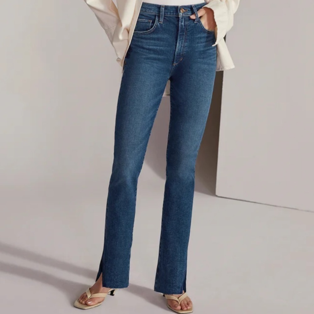 NWT Favorite Daughter/Anthropologie The Valentina Tower Super High Rise Riviera